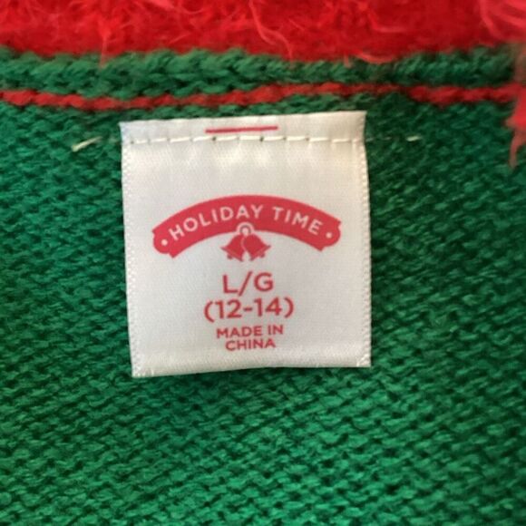 Holiday Time Treat Your Elf Ugly Christmas Sweater Women’s L 12/14 - Picture 6 of 6